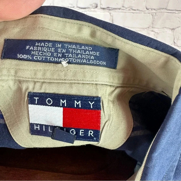 Men's tommy hilfiger Shirt size medium preppy business casual - Picture 4 of 6